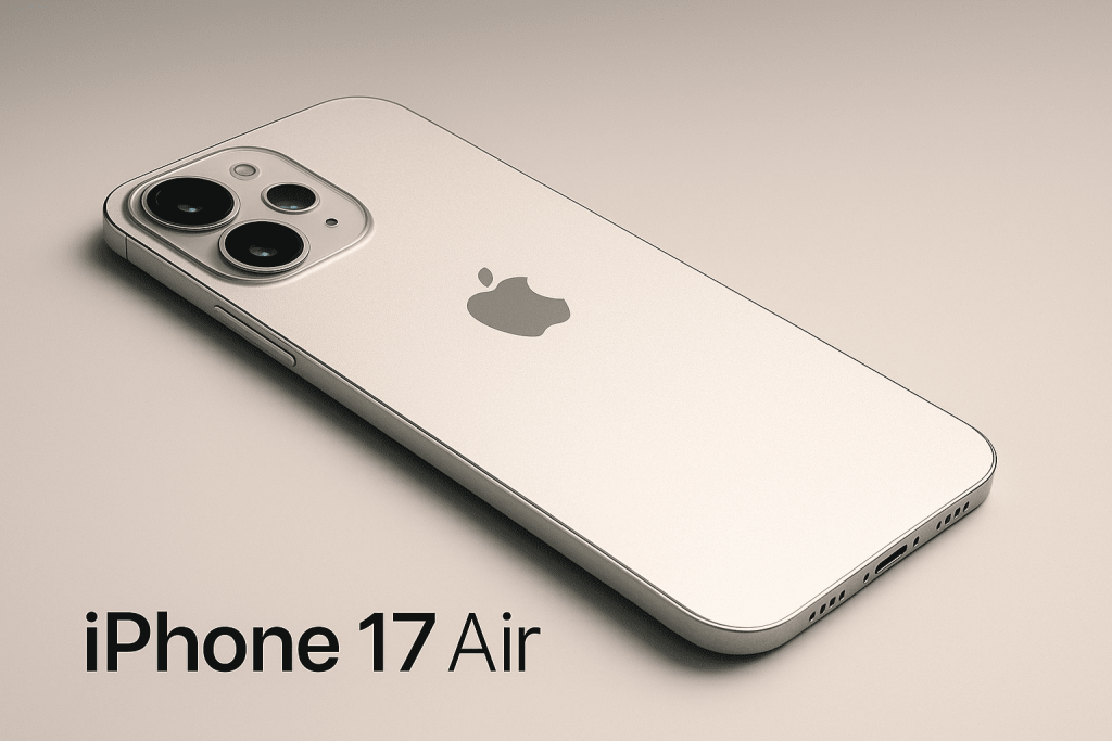 posible diseño del próximo teléfono iPhone 17 air