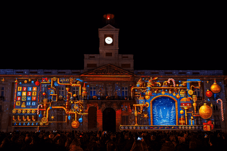 Videomapping Madrid transforma Sol: llega la Fábrica de los Deseos