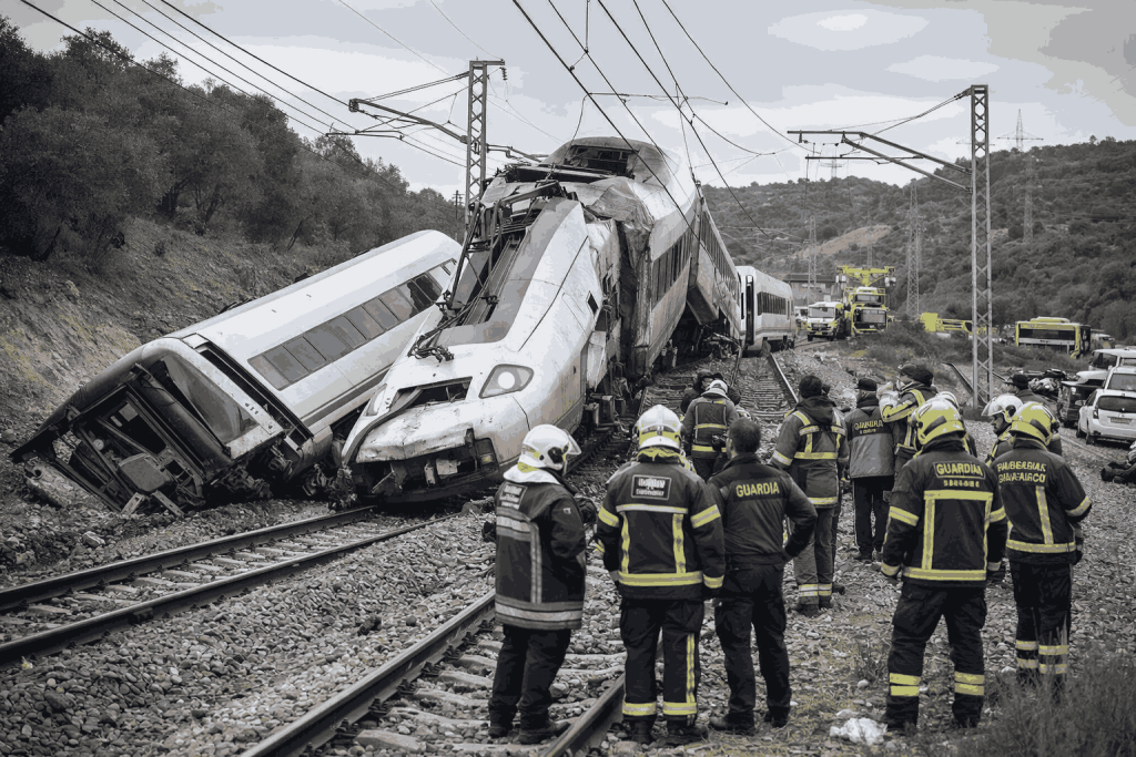 Tren descarrilado en Adamuz
