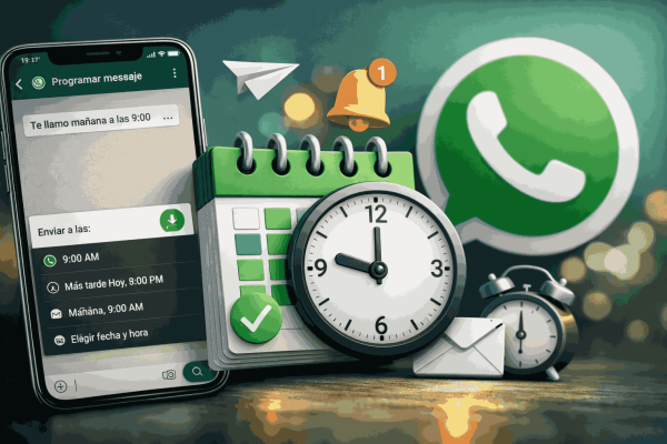 Programar mensajes en WhatsApp
