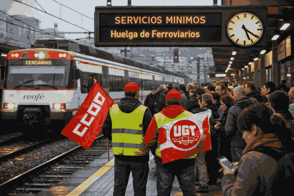huelga de ferroviarios