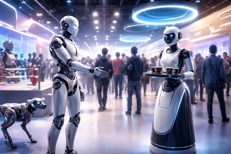Robots protagonistas en MWC 2026